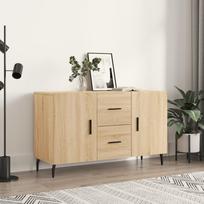 Vidaxl Komoda, Dąb Sonoma, 100X36X60 Cm, Materiał Drewnopochodny