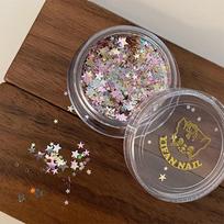 3D Glitter Five-Pointed Star Nail Sequins Mixed Candy Color Nail Flakes Sparkly DIY Nail Art Decoration Accessories