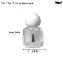 8/10/15ml Empty Transparent Glass Nail Polish Bottle With Lid Brush Cosmetic Container Nail Art Tool