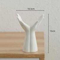 Ceramic Vase Hand-held Flower Arrangement Hand Arm Palm Bouquet Flower Vase Porcelain Handicraft Ornaments Home Decoration