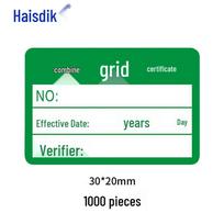 HYSIDEK HKZ-135 Quality Certificate Label Stickers