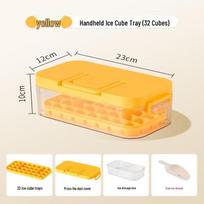 Press-Type Ice Cube Maker & Storage Box