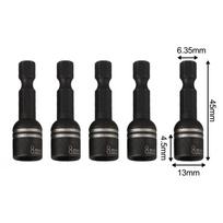 Set of 5 Magnetic Drill Bit Holders Featuring Strong Adsorption Capabilities Suitable for Use in Diverse DIY Applications China Mainland