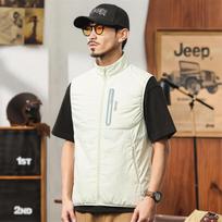 JEEP Men's Outdoor Windproof Multi-Pocket Vest 3XL smėlis