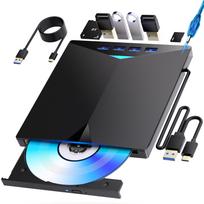 External Blu-ray Drive Faster, lighter, thinner, and more stable External Blu-ray drive with USB-AC support, BDDVDCD playback, reading, and writing