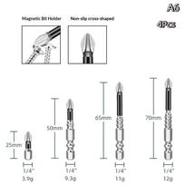 K5 Strong Magnetic Screwdriver High Hardness Bits Set Anti-Slip S2 Standard Non-slip Cross Head Electric Screwdriver Set_