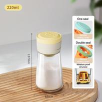 Salt Dispenser No Need Press Salt Tank Glass Sugar Bottle Shaker Canister Kitchen Seasoning Box Moisture-proof Salt Container_