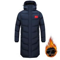 Chinese Team Sports Fleece Knee-Length Cotton Jacket for Basketball, Swimming, and Taekwondo