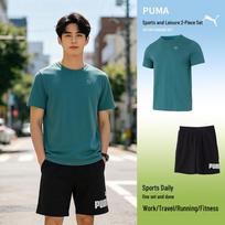 PUMA Men's Short Sleeve & Shorts Sportswear Set L