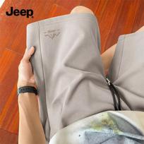 JEEP Men's Heavyweight Cotton Outdoor Sport Shorts L chaki