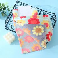 4 Piece Quick Dry Microfiber Kitchen Dish Cloth Absorbent Kitchen Rag Household Dishtowel  Bathroom Style A