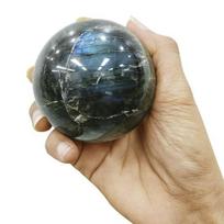 Reiki gydomasis akmens rutulys Natūralios labradorito kristalinės sferos su stovu poliruoto brangakmenio labradorito rutulio rutuliukas