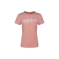 Adidas Neo Letter Print Round Neck Short Sleeve T-Shirt Women T-Shirts Orange-Red EI4715 S