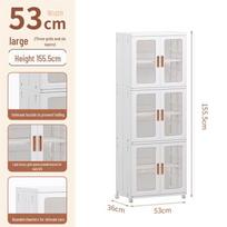 Daugiasluoksnės mobilios saugojimo spintos: Sulankstoma vienviečių/dviejų durų spinta su spintelėmis Double door large (width 53) three layers
