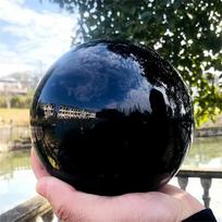 30-50mm Mineralinis Gydomasis Obsidianas Krištolinis Rutulys Fengšui Rutuliui Meditacijai Krištalų Gydymas Būrimo Sfera Namų Dekorui su Pagrindu 30mm
