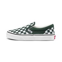 Vans Slip-On Laisvalaikio Patogūs Lengvi Žemi Vaikams Riedlentės Batai Žali Balti Langeliai Vaikams Sportbačiai VN0A5KXM8CA 27.5