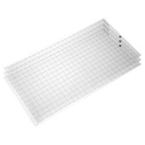 Pakeičiama pjaustymo kilimėlis Skaidrus lipnus kilimėlis su matavimo tinkleliu 12x24 coliai Silhouette Cameo Explore braižytuvui 3PCS skaidri