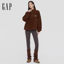 Gap Women's Embroidered Logo Half-Zip Fleece Sweatshirt L
