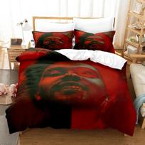 Comforter New Xo The Weeknd Bedding Set Single Twin Full Queen King Size Bed Set Aldult Kid Bedroom Duvet Sets 3D Print Bed Comforter (quilt)-EU Single(135*200cm)3pcs