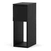Siauras naktinis staliukas 20cm Juodas naktinis staliukas miegamajam Nakastlik Loft