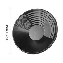 Hot Sale Gold Pan portable gold sand screening pan Black Round ABS Sturdy Gold Panning Pan for Prospecting Gold Pan Gold Panning
