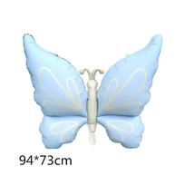 Ins Matte Butterfly Shape Balloons Cartoon Baby Shower Aluminum Film Balloon Large Floatable Balloon Party Supplies as show