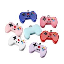 10Pcs/Lot Colorful Gamepad Resin Charms Cute Pendants For Keychain Earings Necklace Pendant DIY Jewlery Making Accessories