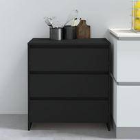 Vidaxl Komoda, Czarna, 70X41X75 Cm, Materiał Drewnopochodny