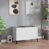 Vidaxl Szafka Na Płyty, Biała, 74,5X38X48 Cm, Materiał Drewnopochodny