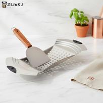 Stainless Steel Noodle Colander with Handle Multifunctional Pasta Strainer for Easy Soup Serving onesize