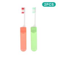 2/3/5Pcs Foldable Travel Toothbrush Soft Bristle Portable Outdoor Camping Oral Cleaning Toothbrush Kit