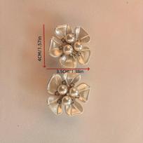 3D Floral Rhinestone Button Cover Set  Decorative Clip for Shirts and Dresses, Easy Installation Fashion Accessory, Holiday Gift