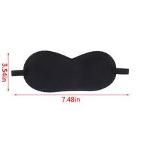 Black Filled Sleep Eye Mask Full Sunshade Soft Eye Cover Travel Relaxation Aid For Sleep Comfort