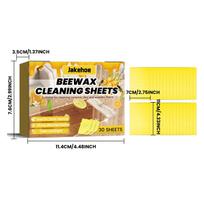 Beewax Floor Cleaning Sheet Clean Various Floor Food Residue Dirt Dust Shoe Prints Oil Dead Corners Keep Shine Fresh Floor Sheet 30pcs boxed