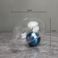 Glass Hydroponic Vase Irregular Glass Ornaments Golden Ball Terrarium Flower Arrangement Vase Room Decoration Accessories
