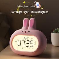 Compas Cute Rabbit Electronic Alarm Clock with Night Light