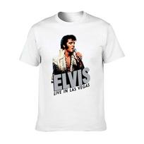 Unisex's Short Sleeve T-Shirt Vintage Rock 'n' Roll King Live In Las Vegas Neon Graphic Tee XXXL