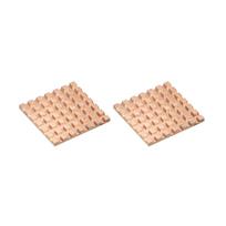 uxcell Heatsink Kit, Pure Copper, 30x30x2 mm, for IC Chip MOS Memory Heat Dissipation, with Thermal Pads, 2pcs