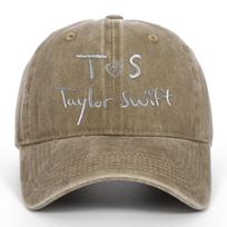 Vintage Taylor Swift Embroidered Dad Cap - European & American T.S. Baseball Hat Adjustable chaki