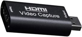 HUIKKJP Capture Board HDMI Capture Card, Ultra-Compact, USB 2.0 Compatible, 1080p, for Game Streaming, Screen Sharing, Recording, and Live Meetings,