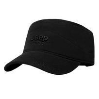 JEEP Men's Flat Top Versatile Baseball Cap One Size (Adjustable) juoda