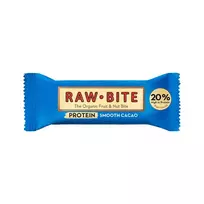 Ekologiškas baltymų batonėlis su kakava RAW BITE, 45 g