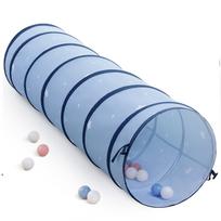 Kids Tent Tunnel Tent, One-Touch Foldable, with Storage Bag, Soft Fabric, Cute Starry Sky Design, Perfect for Children, Cats, and Dogs, Outdoor and