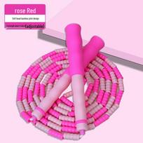 Adjustable Bamboo Jump Rope for All Ages - Speed, Beginners, Comfortable Grip, Soft Beads