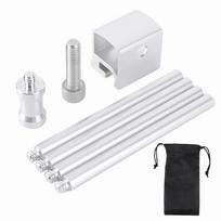 Aluminium Alloy Detachable Lantern Stand Outdoor Portable Light Hanger Portable Lamp Post Pole for Outdoor Camping IGT Table sidabras
