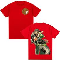 Anime Jojo Bizarre Adventure STEEL BALL RUN Gyro Zeppel Tshirt 2026 Summer Unisexs Womens Fashion Cotton Oversized Tshirt Y2K S