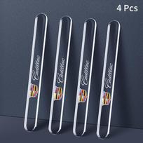 4pc Car Door Edge Transparent Anti Scratch Protection Strips for Cadillac SRX Escalade CTS BLS ATS DTS XTS SLS XLR V Deville CT5
