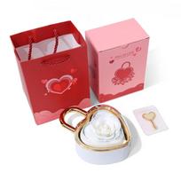 Luxury Finger Ring Box Soap Rose Flower Valentine's Day Gift Box  for Ring, Necklace