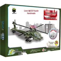 3D Educational DIY Powered Airplane & Helicopter Puzzle Kit