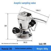 Langsaizebo 316 Stainless Steel Aseptic Manual Sampling Valve